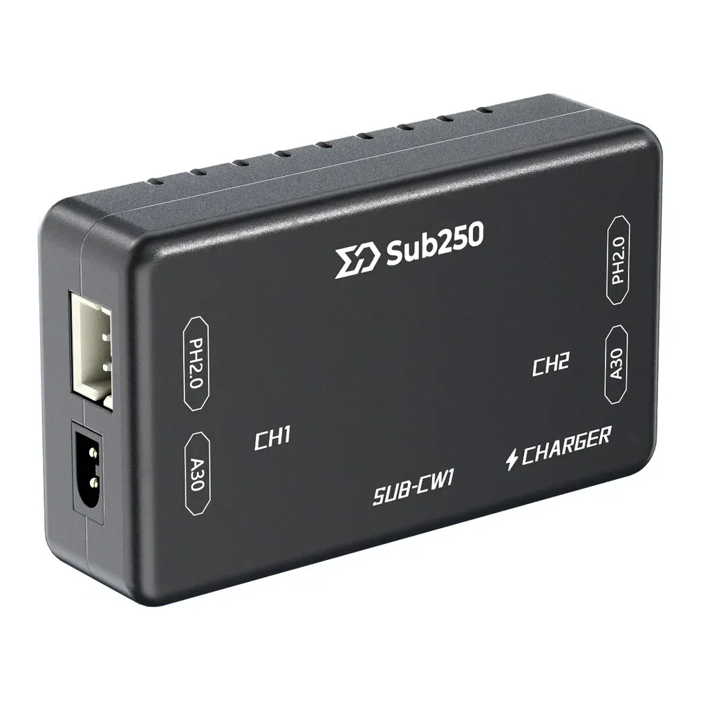 Sub250 CW1 Charger for A30 and PH2.0 Battery Connectors