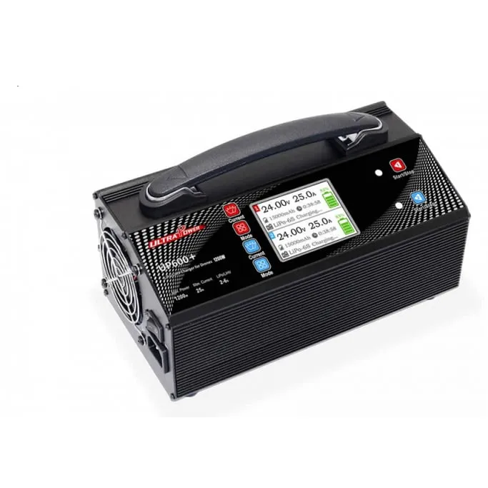 Ultra Power UP600+ 2X600W 25A Dual-Channel 2-6S LiPo/LiHV Drone Battery Charger