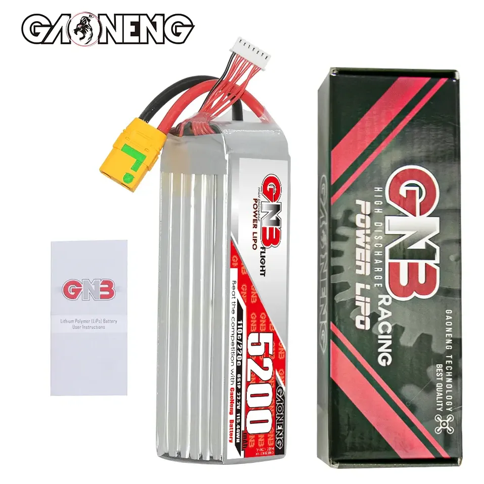GNB 6S 22.2V 5200mAh 110C LiPo Battery (XT90S)