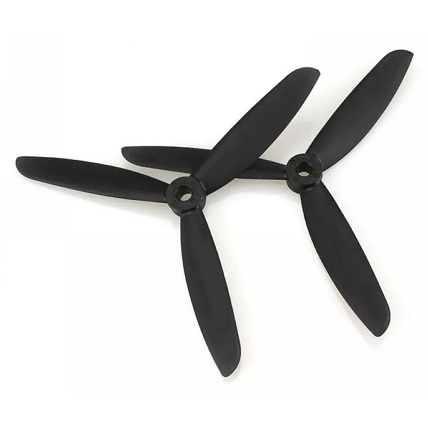 5045 (5x4.5) 3-Blade Propeller, Blue (CW + CCW)