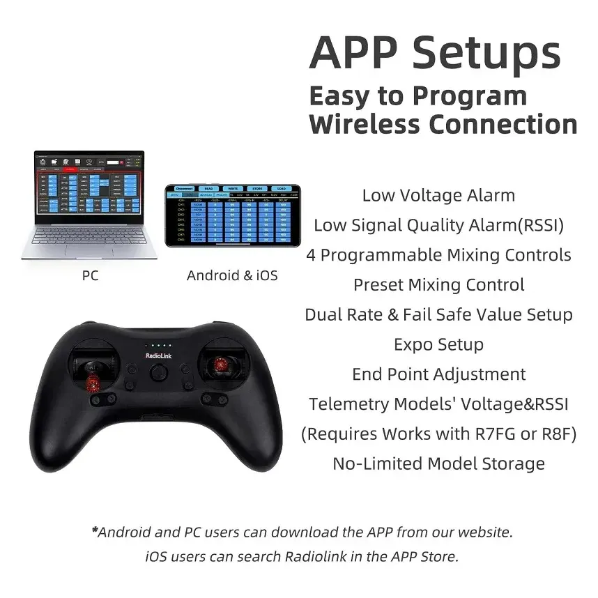 Radiolink T8S 2.4GHz 8CH Transmitter + R8EF Receiver