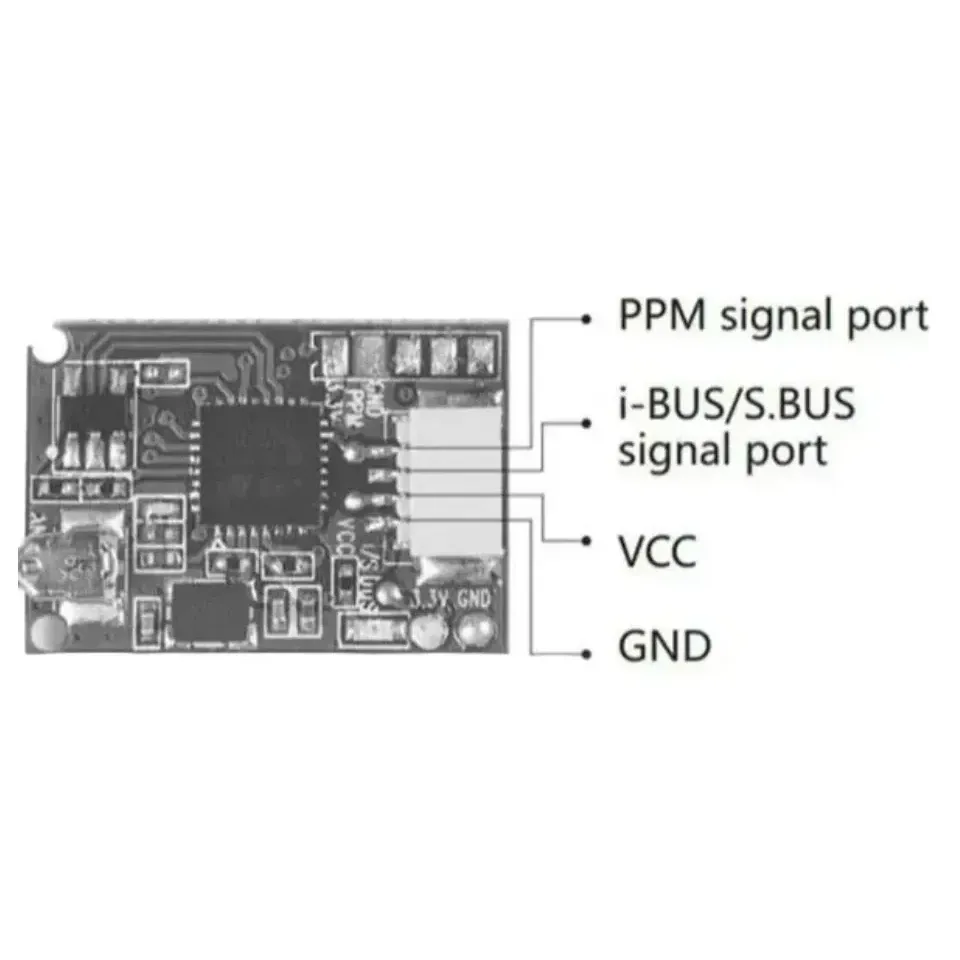 FlySky FS-A8S 2.4GHz 8CH Mini Receiver (Rev 2)
