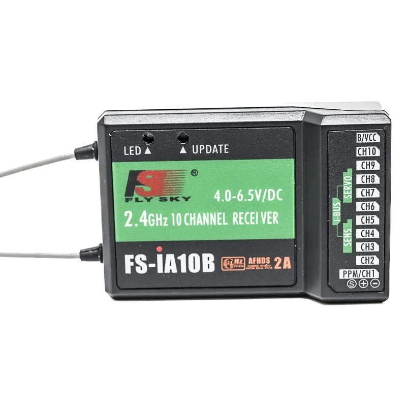 FlySky FS-i6X 2.4GHz 6CH Transmitter with FS-iA10B 10CH Receiver