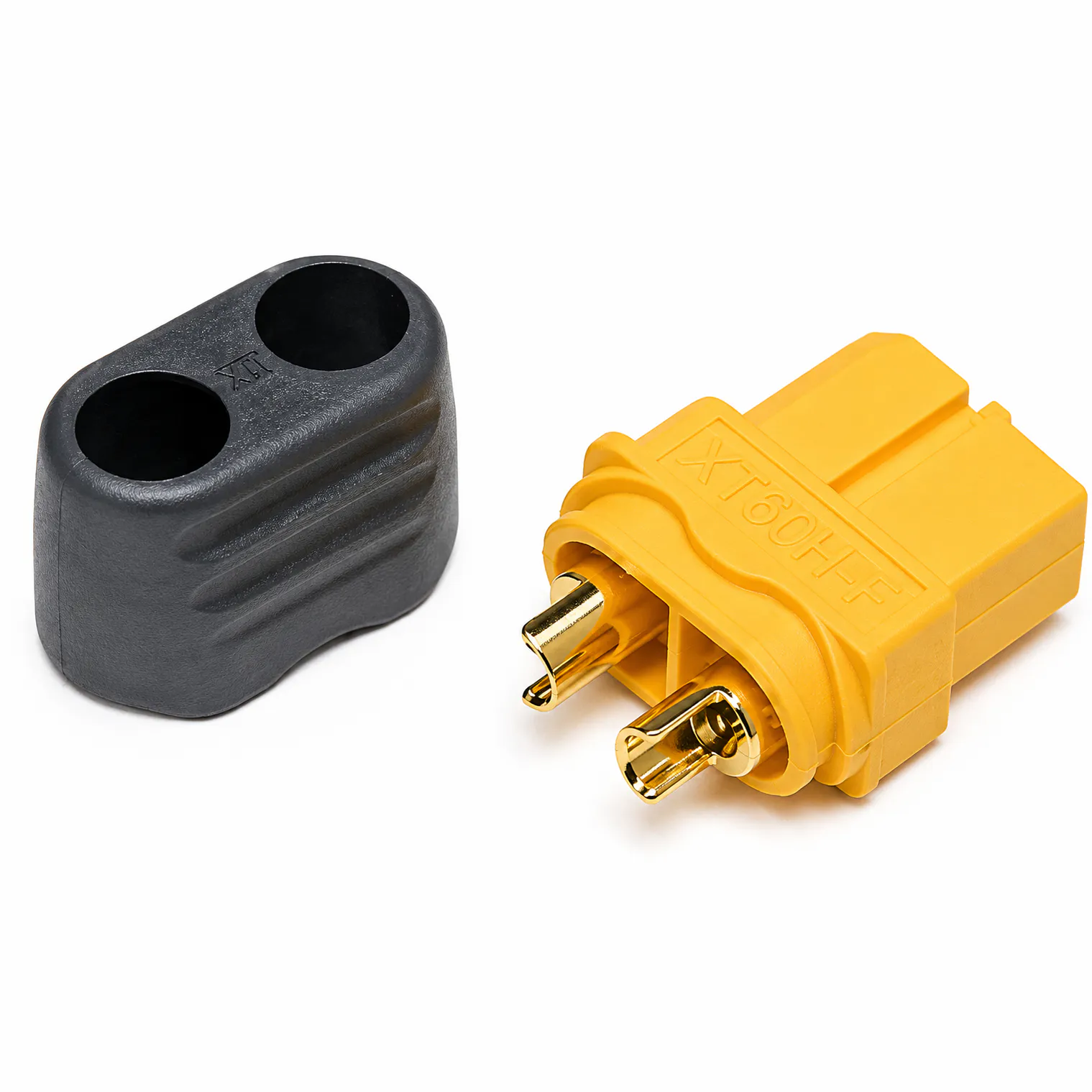 Amass XT60H Female Connector — Gold/Yellow