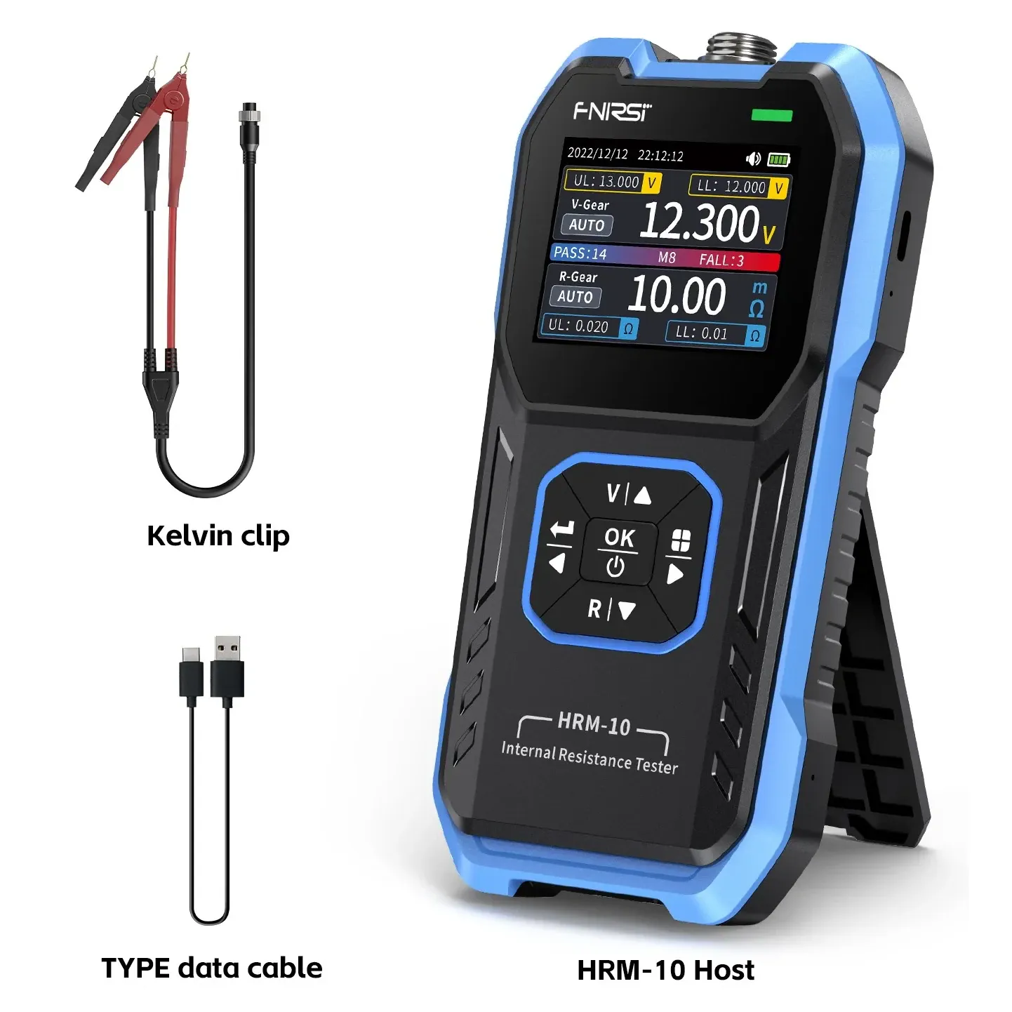 FNIRSI HRM-10 Battery Voltage Internal Resistance Tester