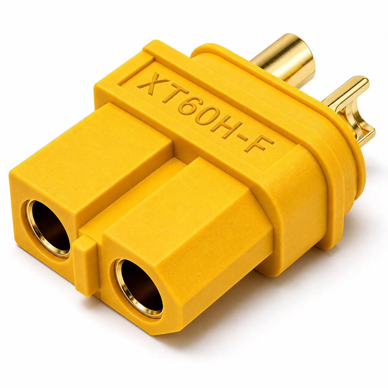 Amass XT60H Female Connector — Gold/Yellow