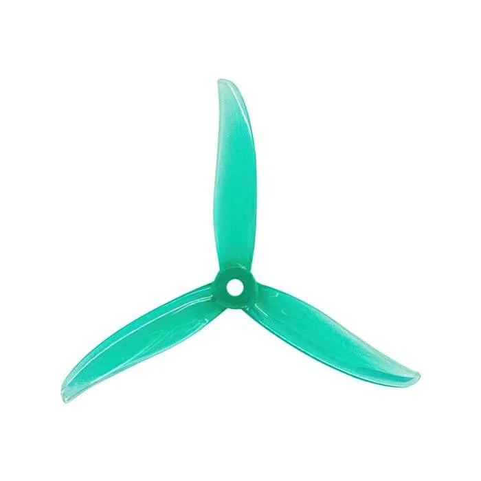 Gemfan SBANG 4934 3-Blade Propeller (Set of 4) (2 CW + 2 CCW) — Color: Green / Direction: CW