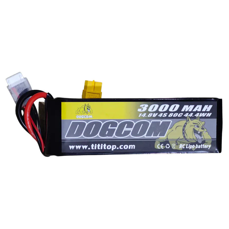 DOGCOM 4S 3000mAh 80C 14.8V LiPo Battery XT60