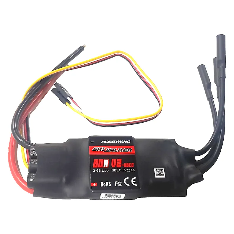 Hobbywing SkyWalker 80A V2 Fixed-Wing ESC with 5A BEC (3-6S)