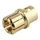 8mm Gold-Plated Cross-Cut Banana Bullet Connector