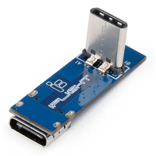 Long 90° USB Type-C Connector