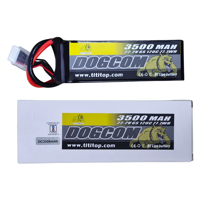 DOGCOM 6S 3500mAh 120C 22.2V LiPo Battery XT90