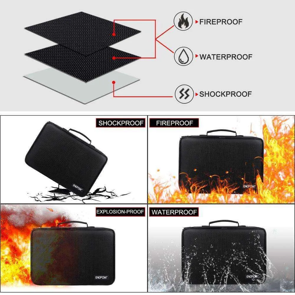 Battery Vault Fireproof Storage Box with BT-168 Tester