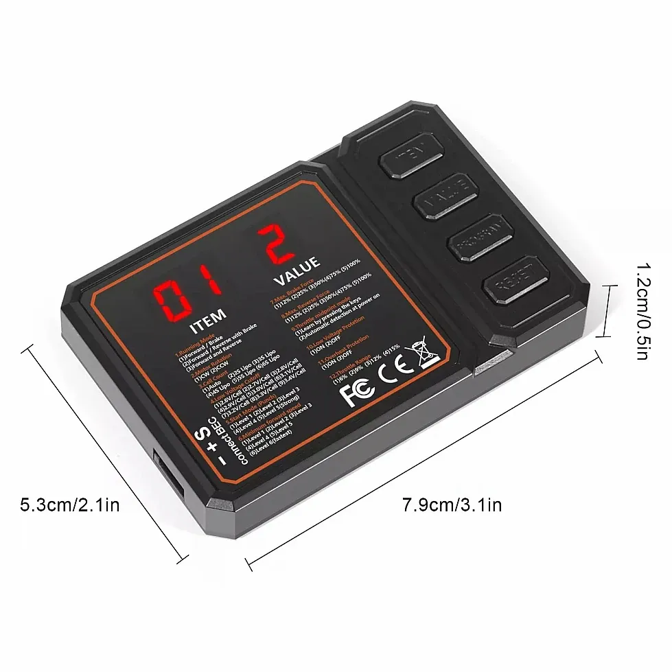 ESC Programming Card for WSDT-60A Brushless ESC