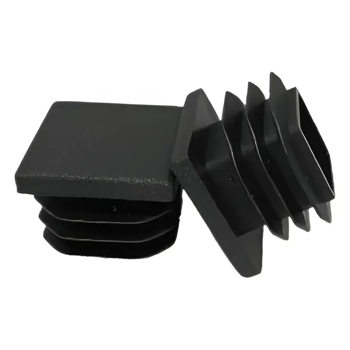 Naide Black Square Tube End Plug 20×20mm