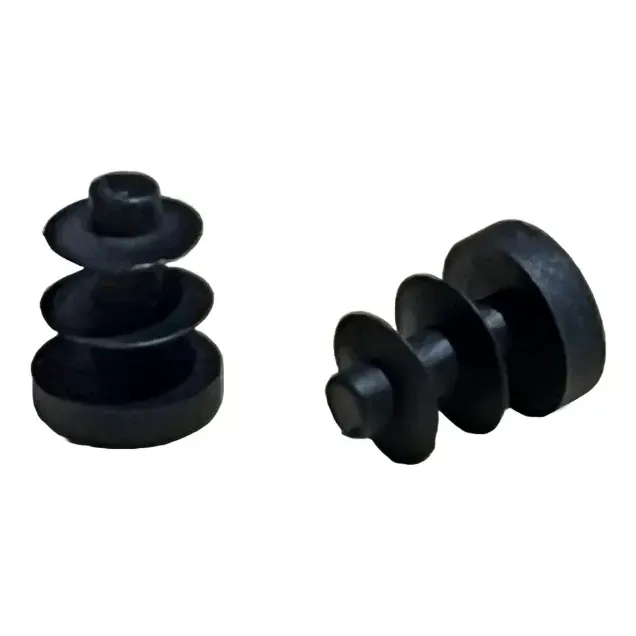 Black Plastic End Cap for Round Tubes