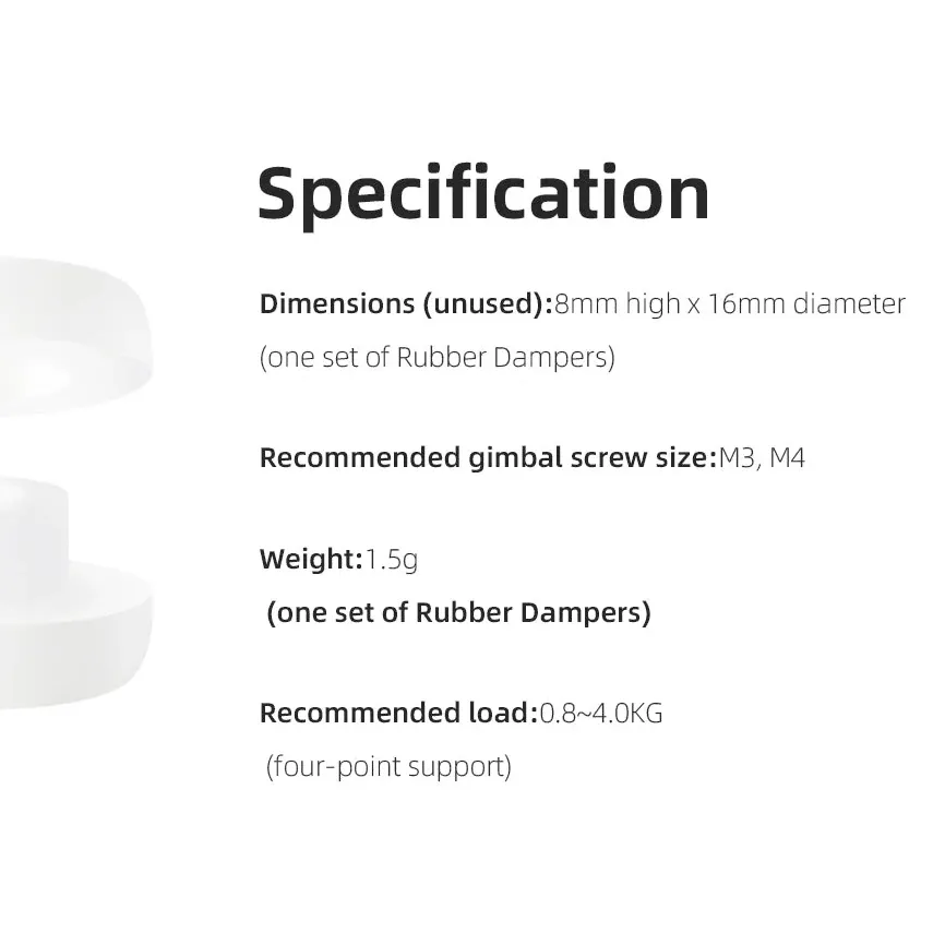 HGLRC Gimbal Silicone Shock-Absorbing Balls