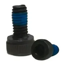 M3 Socket Head Cap Screws with Blue Threadlocker, Black (Pack of 10)