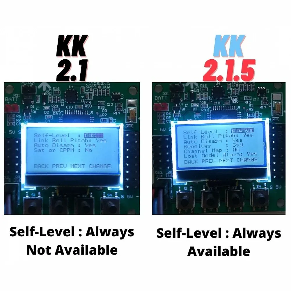 KK2.1.5 LCD Multirotor Flight Controller (MPU6050, ATmega644PA)