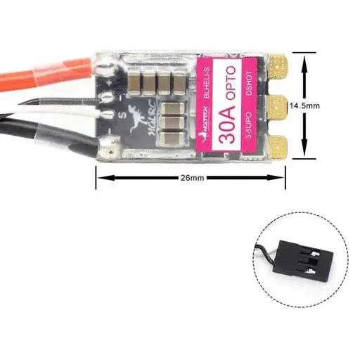 HGLRC 30A 3-5S DShot600 BLHeli_S ESC