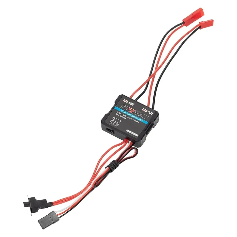 ReadyToSky Two-Way 40A Brushed ESC with 6V/3A BEC for 1/16–1/18 RC Cars