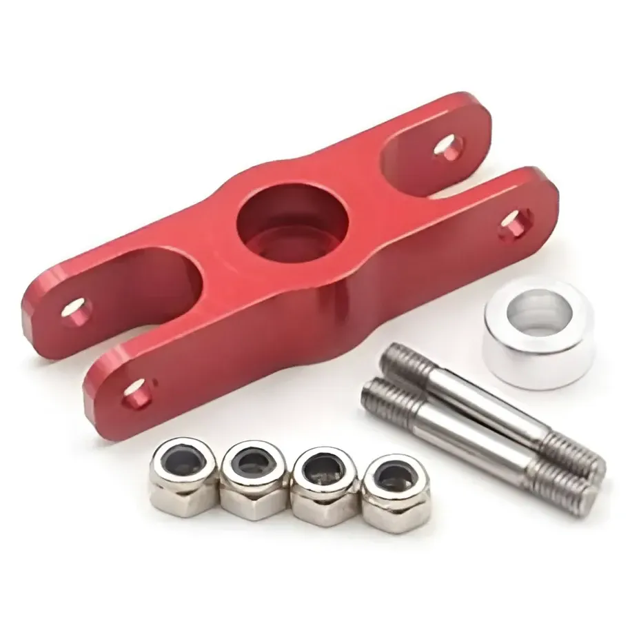6mm Metal Folding Propeller Clip Holder Adapter for Fixed-Wing — Color: Red