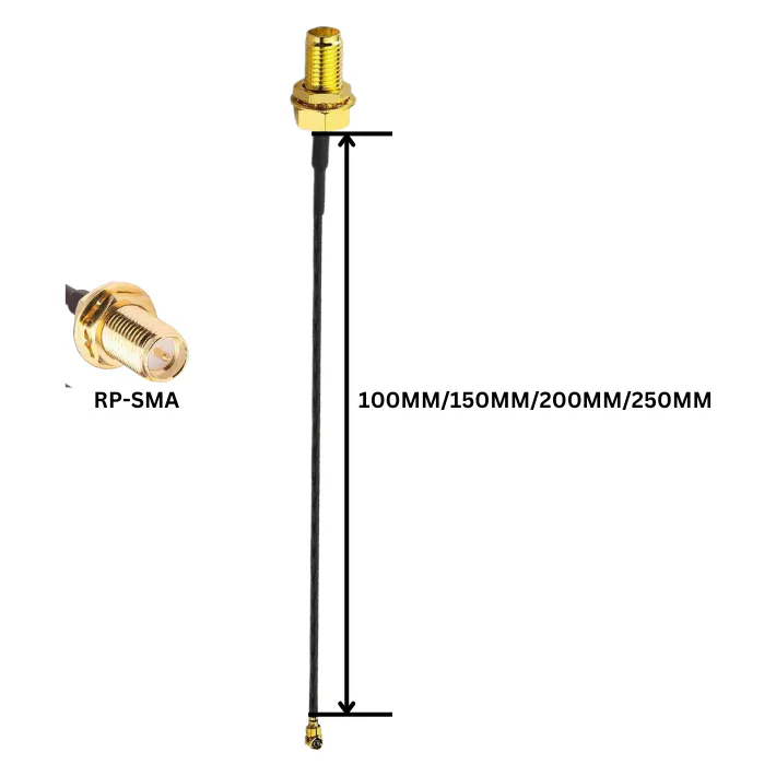 TrueRC U.FL to RP-SMA Pigtail RG178