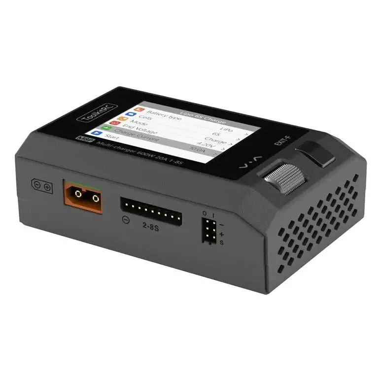 ToolkitRC M8P 600W 20A DC Balance Charger (1-8S, XT60)