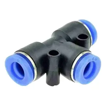 T-Shape Push-Fit Air Line Connector 8 x 8 x 8 mm