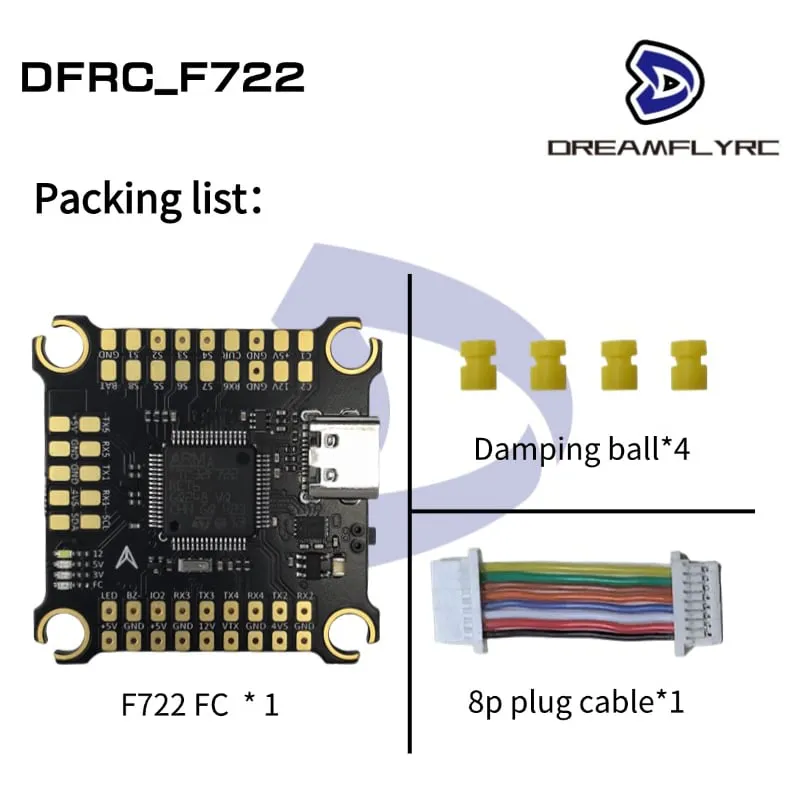 DreamflyRC F722 Flight Controller