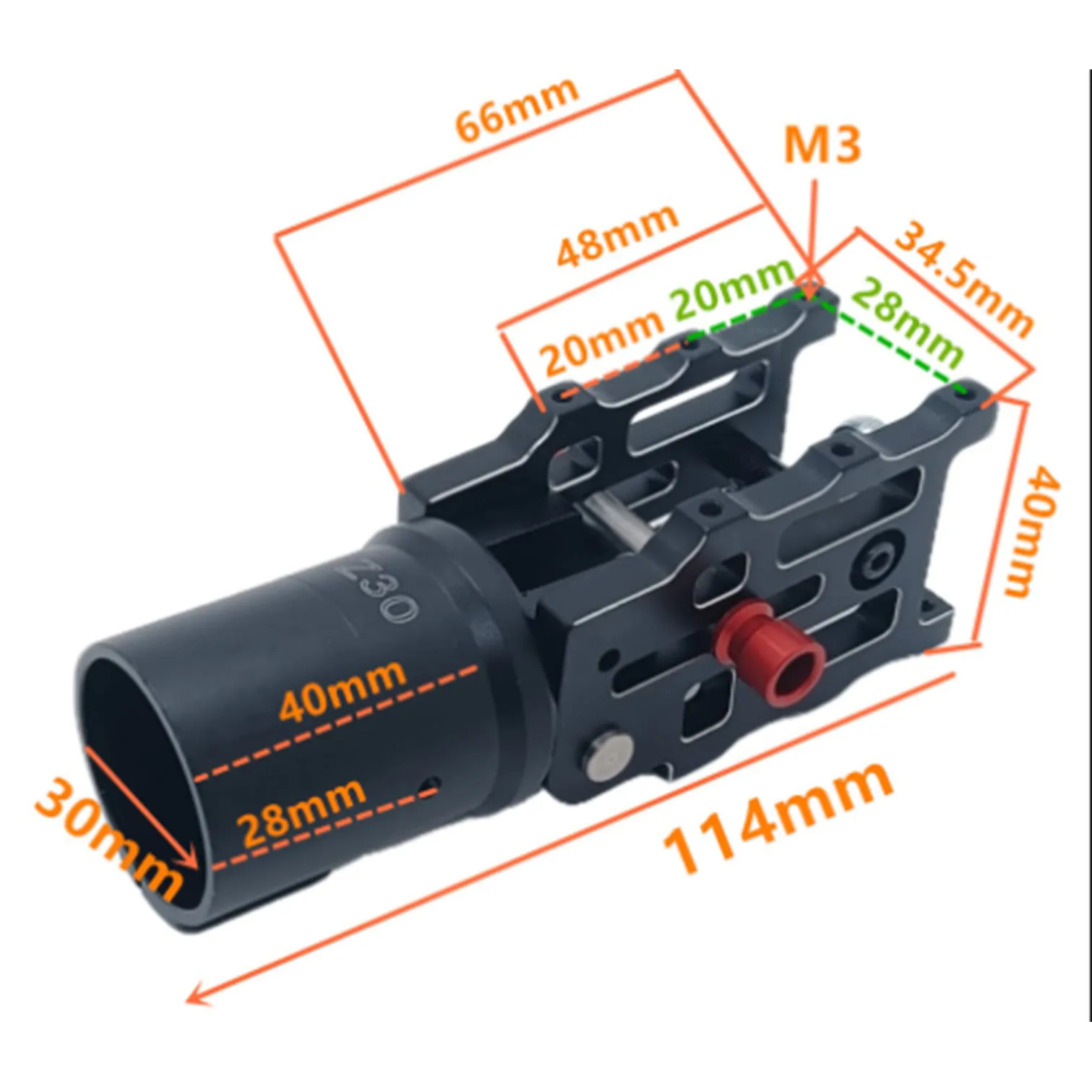Z30 V3 Aluminium Folding Arm Tube Joint (30mm)