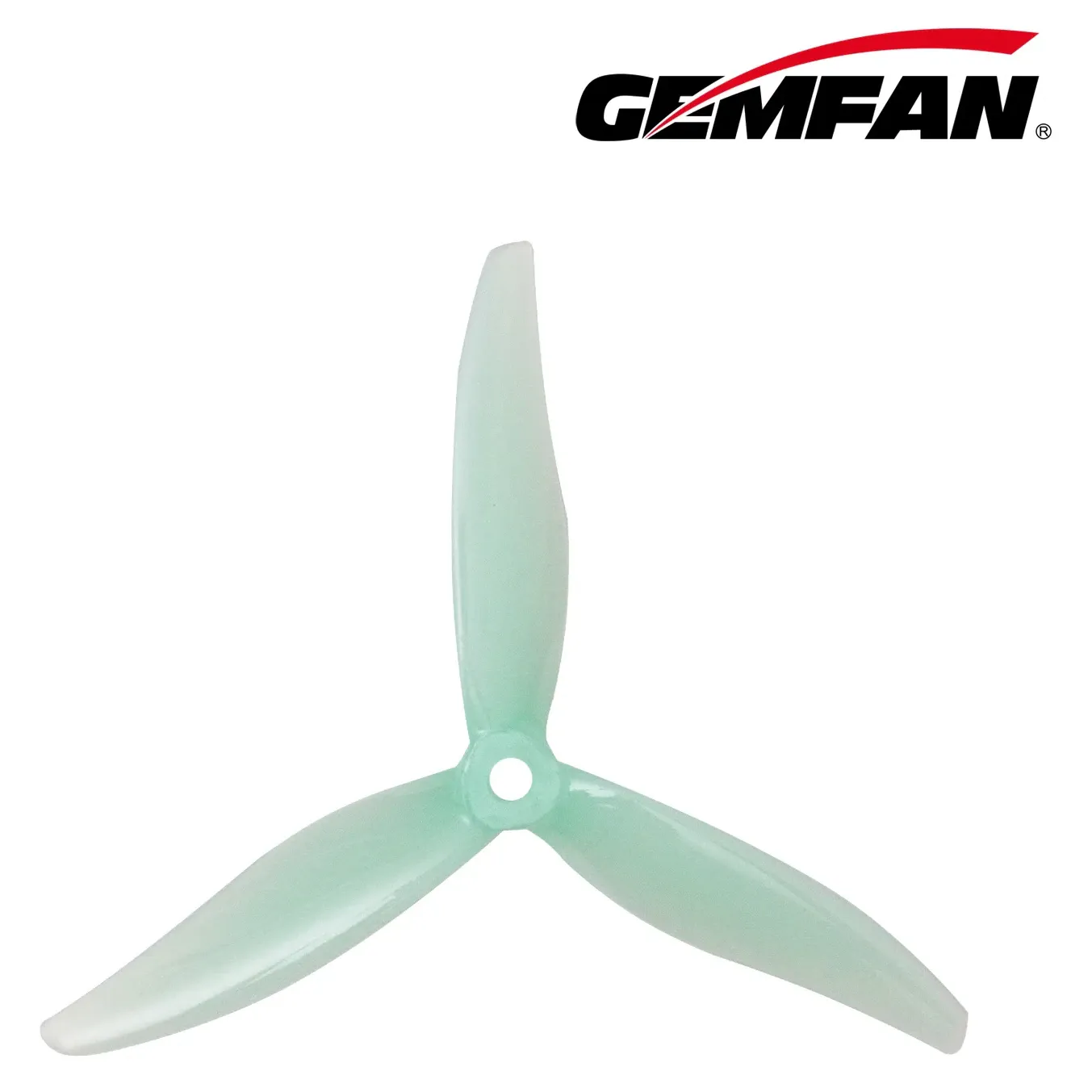 Gemfan Hurricane MCK ReV3 51366-3 Tri-Blade Propeller (Set of 4) — Color: Mint Green