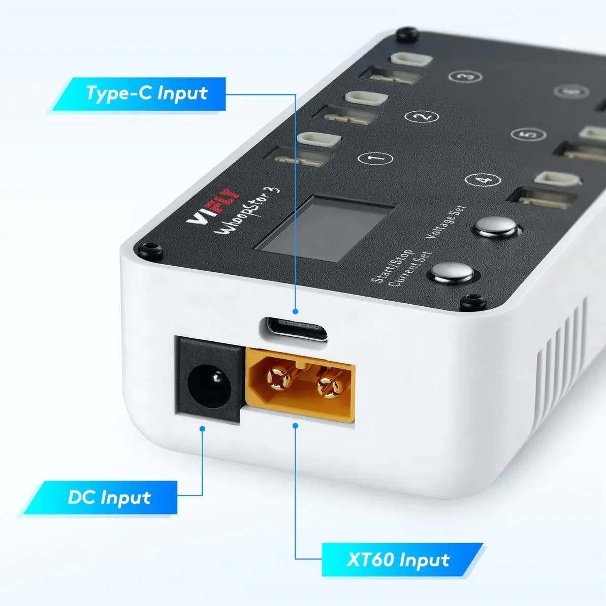 VIFLY WhoopStor 3 6-Port 1S LiHV/LiPo Battery Charger