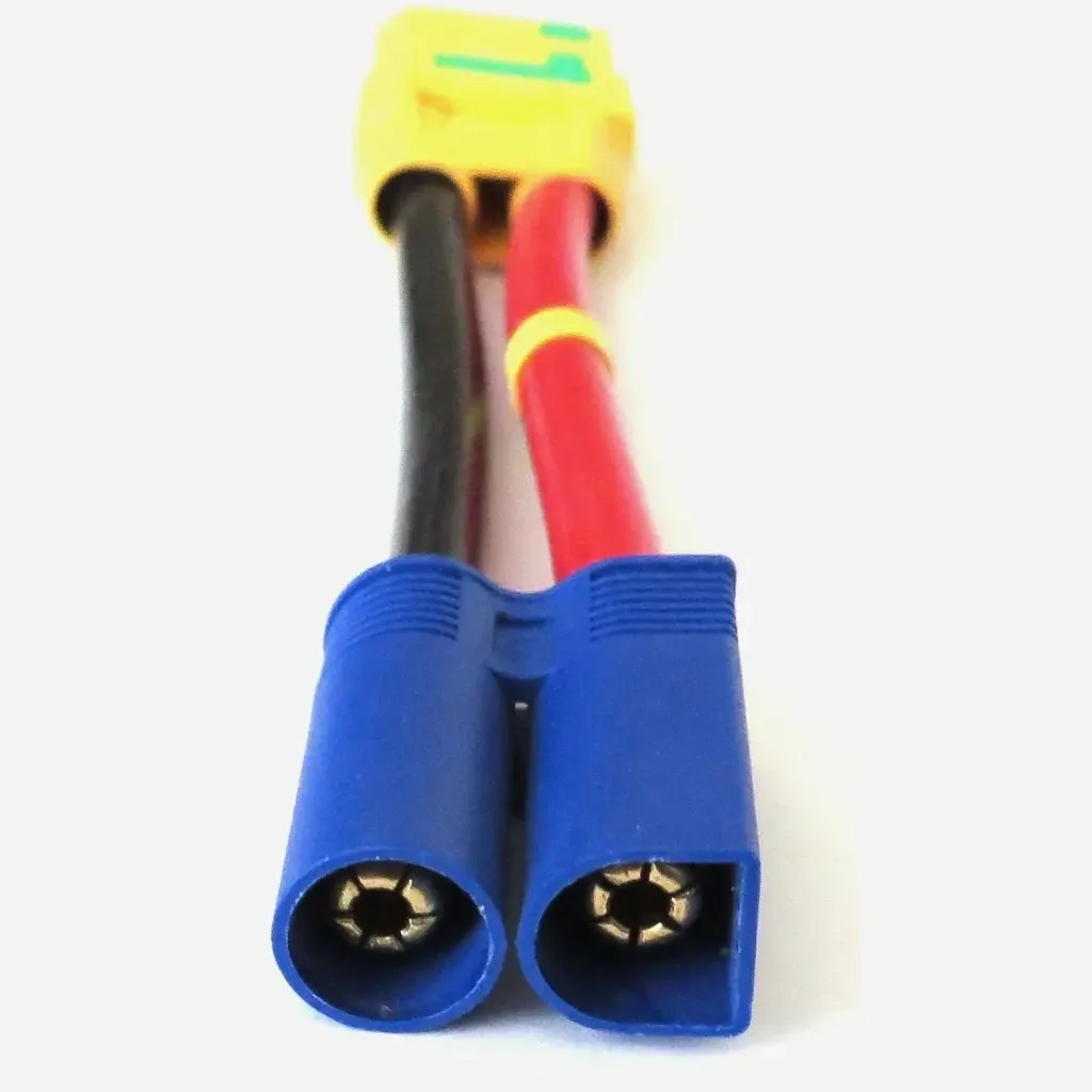XT90-S Anti-Spark Female Adapter Cable 20cm 12AWG, EC5/T-Plug/XT60