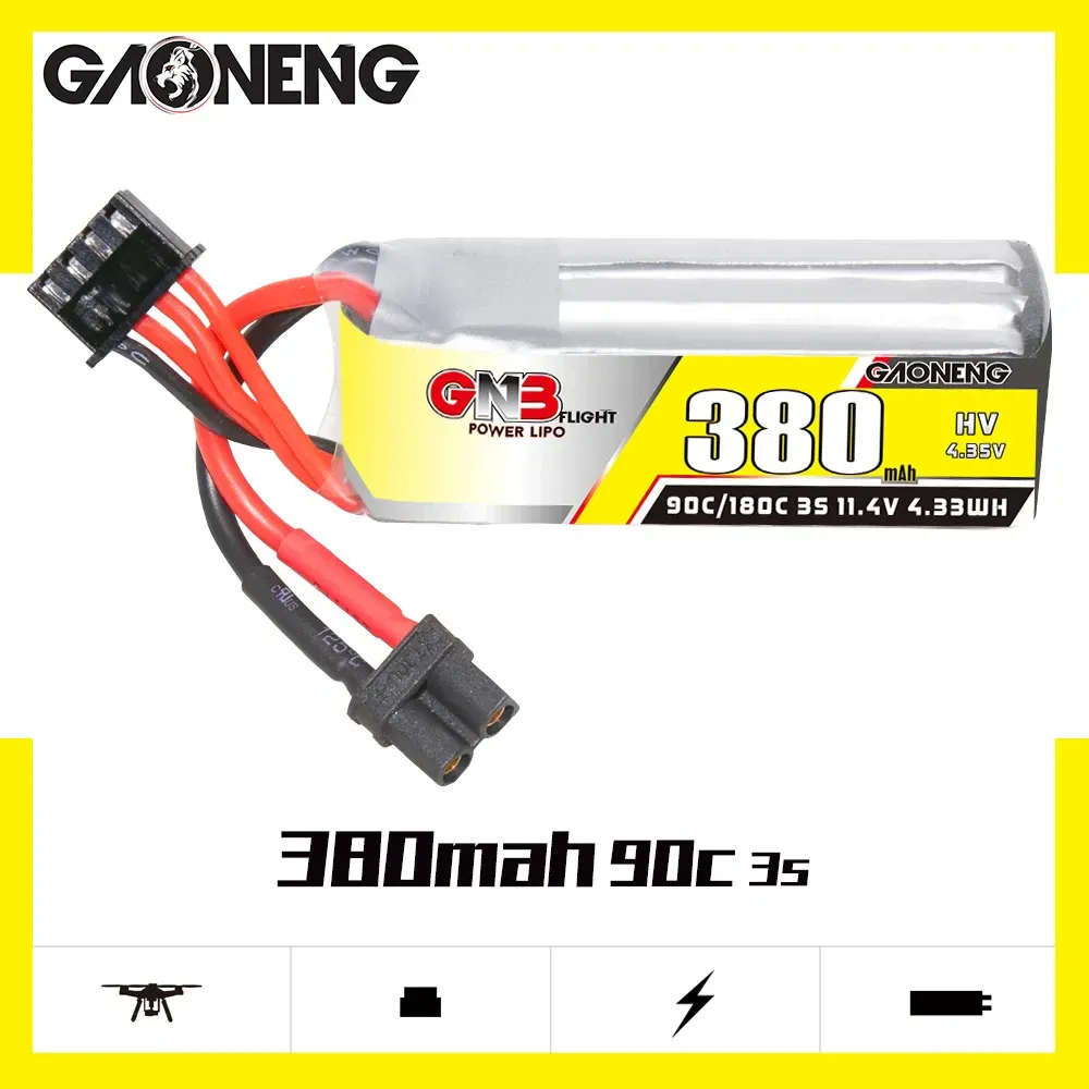 GNB 3S 380mAh 90C LiPo Battery (XT30)