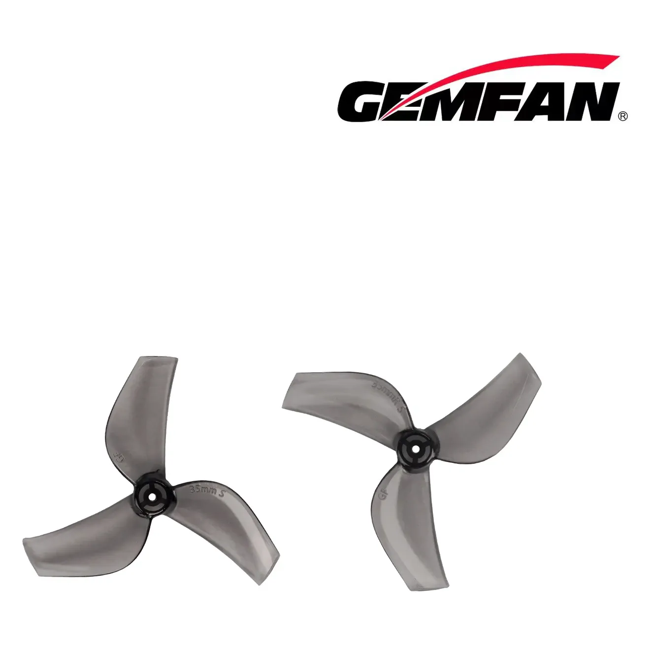 Gemfan 35mm S 3-Blade Whoop Propellers, 1.5mm Shaft