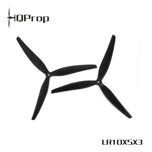HQProp LR10X5X3 (2CW+2CCW) Black Glass Fiber Reinforced Nylon Prop
