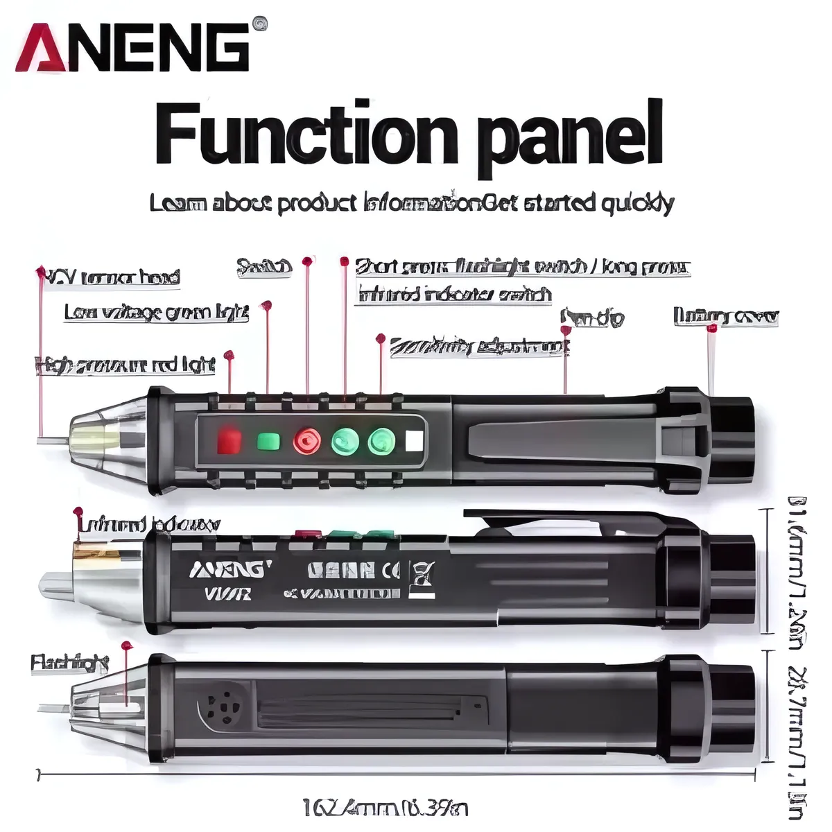 ANENG VD902 AC Voltage Detector Smart Non-Contact Voltage Meter