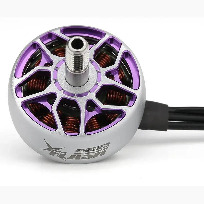 FlyFishRC Flash 2306 1750KV Motor — Grey & Purple