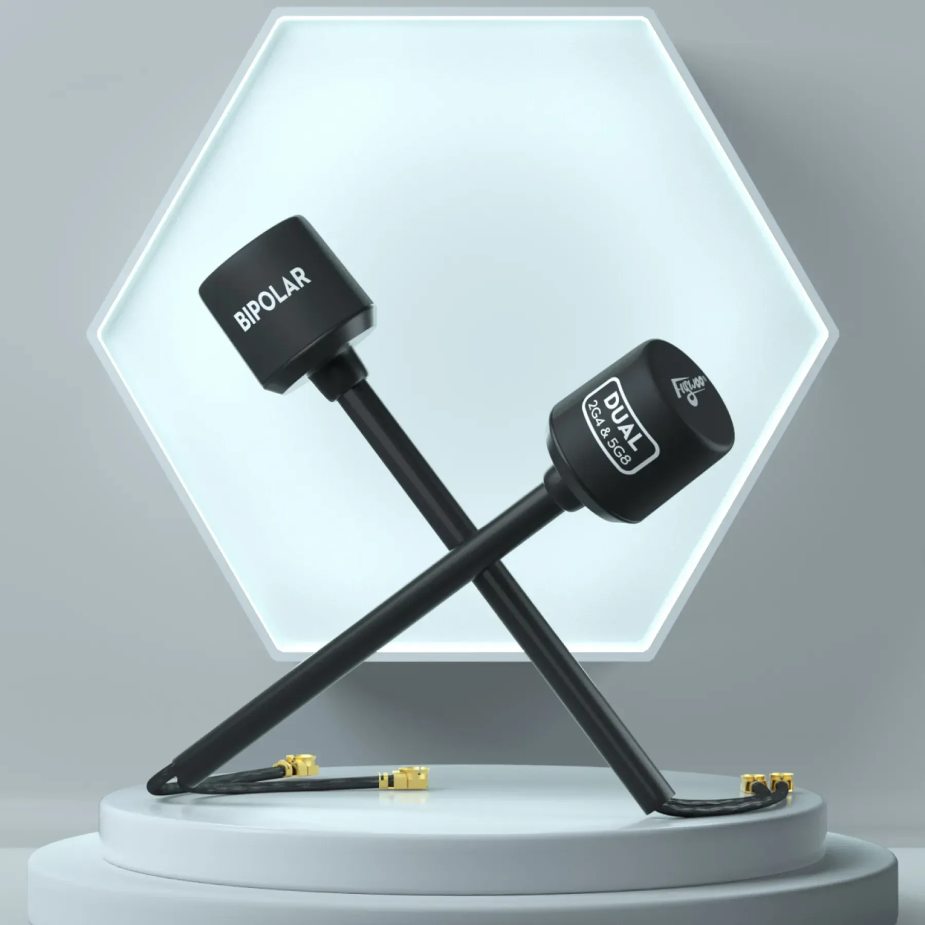 Flywoo Bipolar Dual-Band 5.8GHz/2.4GHz UFL Antenna for DJI O3