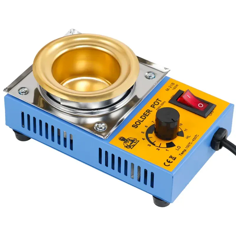 M-21B Temperature-Controlled Solder Pot, 50mm Titanium Bath, 160W