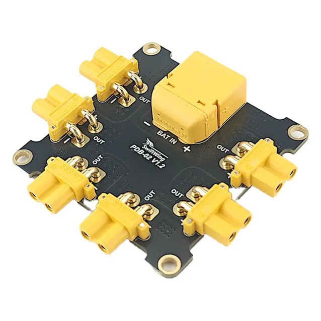 SwiftWing PDB02 3S-6S Power Distribution Board — Connector: XT60 + 6x XT30