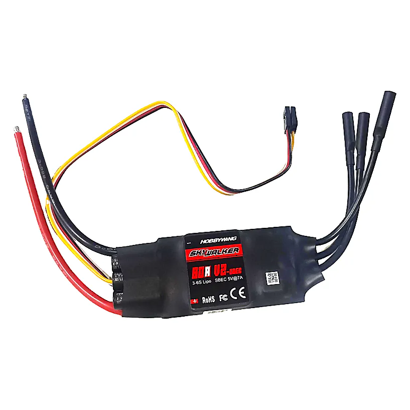 Hobbywing SkyWalker 80A V2 Fixed-Wing ESC with 5A BEC (3-6S)