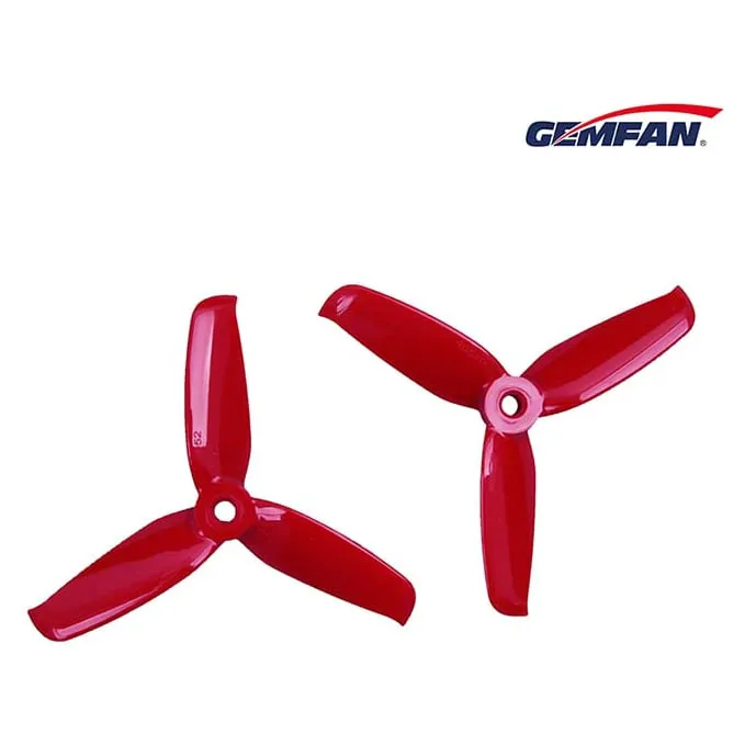 Gemfan Flash 4052 Tri-Blade 4″ Propeller (4 Pack — 2CW+2CCW) — Color: Ferrari Red