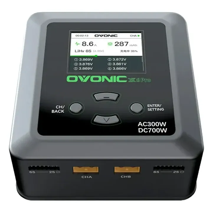 OVONIC X1 Pro Dual-Channel Charger (AC 300W / DC 700W, 16A)