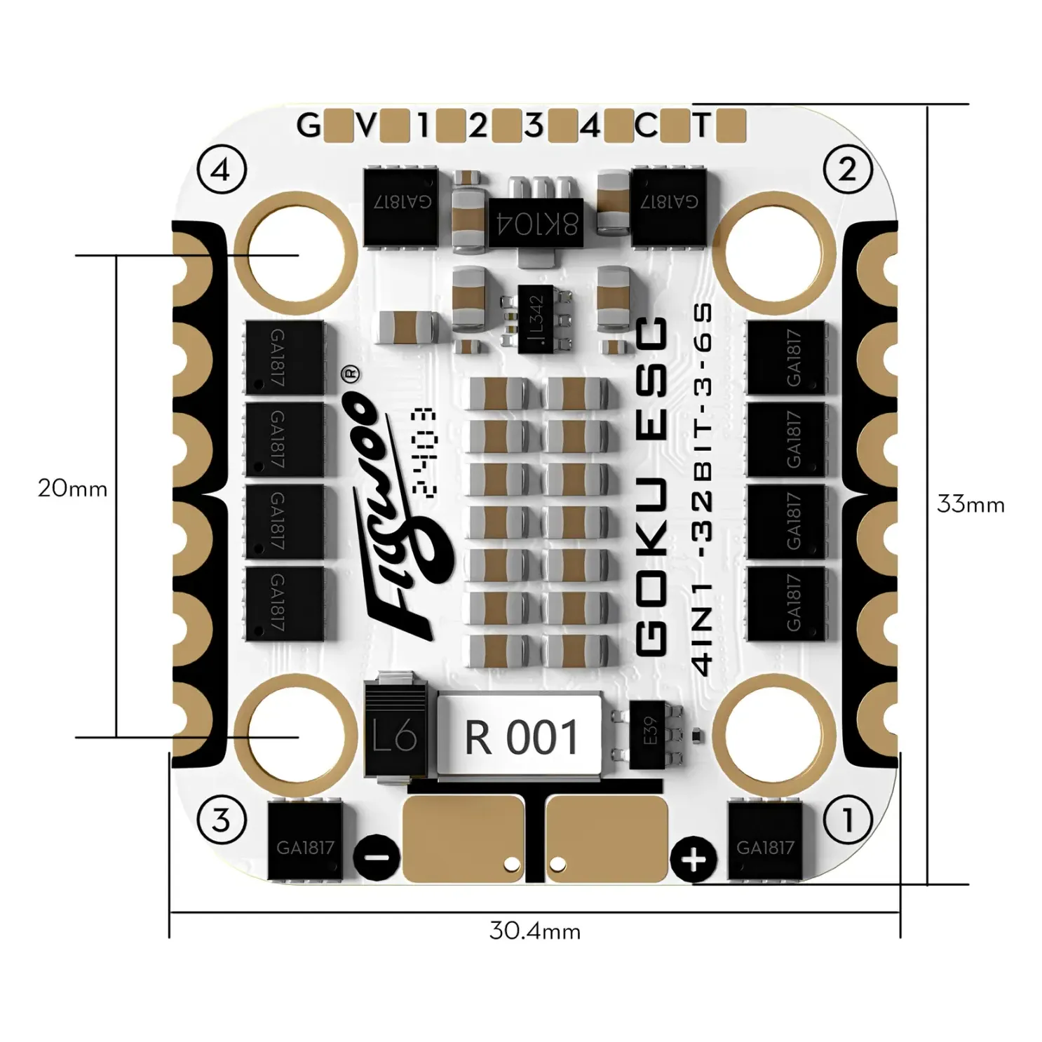 Flywoo GOKU F722 Pro Mini V2 45A 32Bit Stack