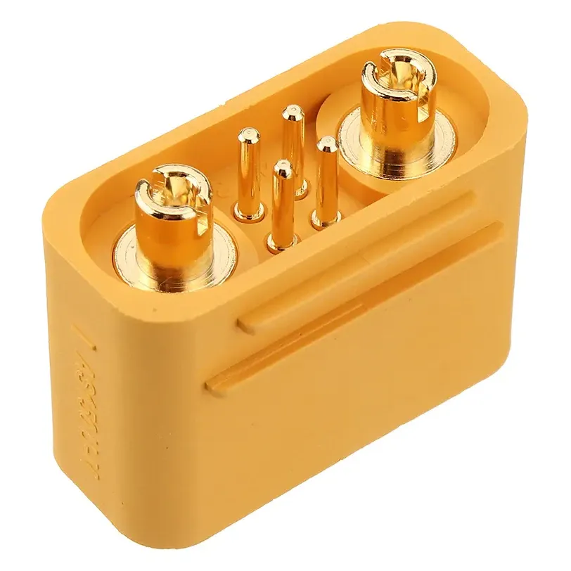 Amass AS150U 6-Pin Power and Signal Connector — Wire: Without Wire, Connector: Male, Wire: With Wire, Connector: Male