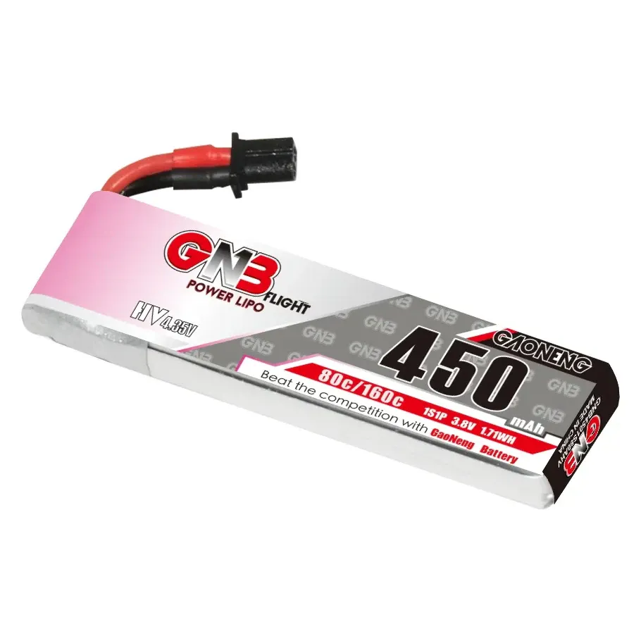 GAONENG GNB LiHV 450mAh 1S 3.8V 80C A30 Battery