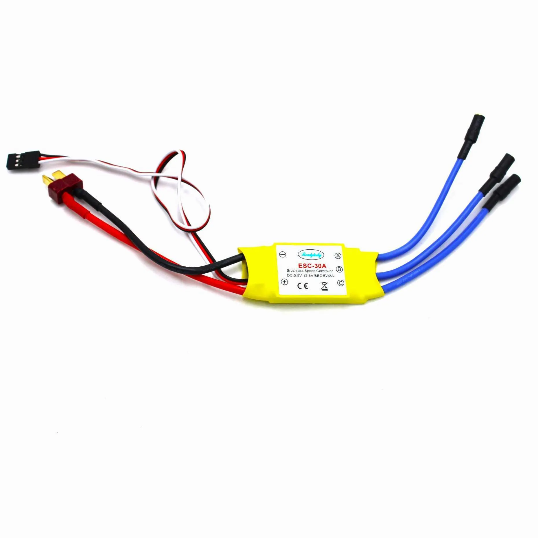 ReadyToSky 30A 2-3S Brushless ESC with T-Plug and 3.5mm Bananas
