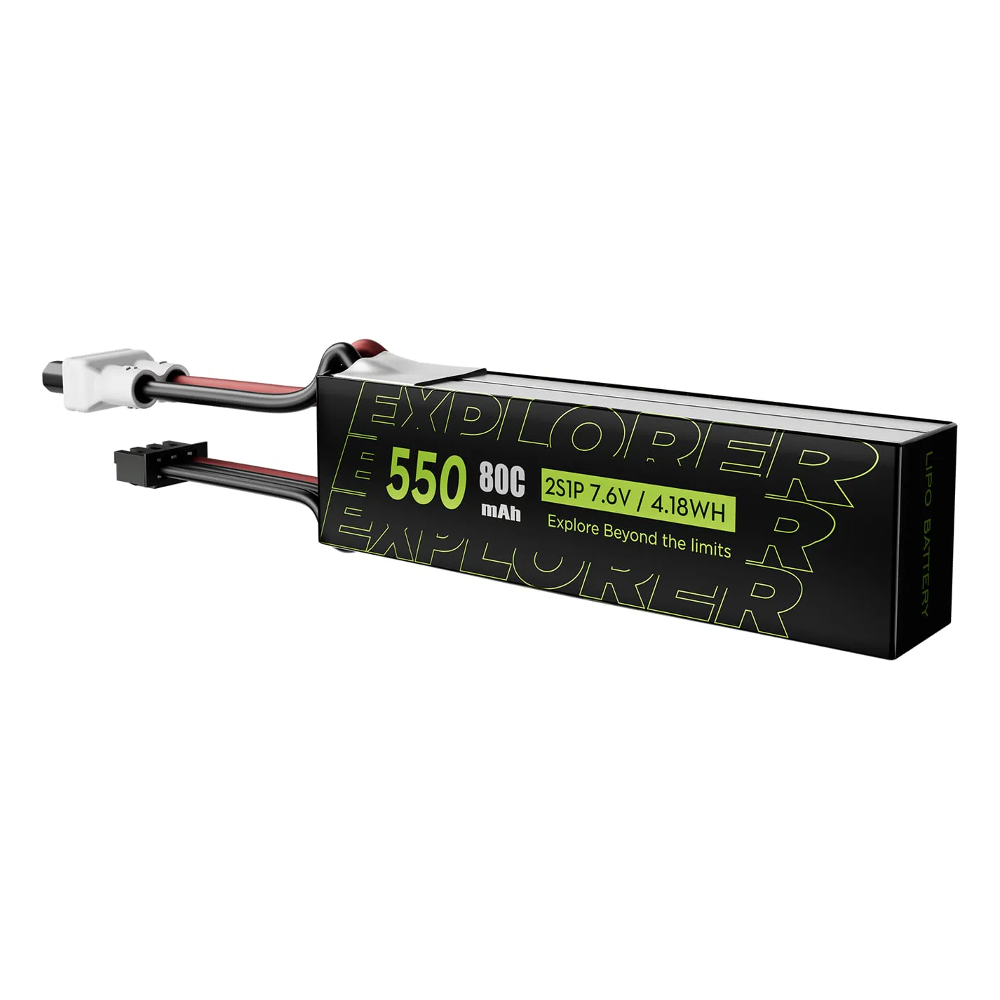 Flywoo Explorer 550mAh 2S 80C LiHV Battery 2Pcs
